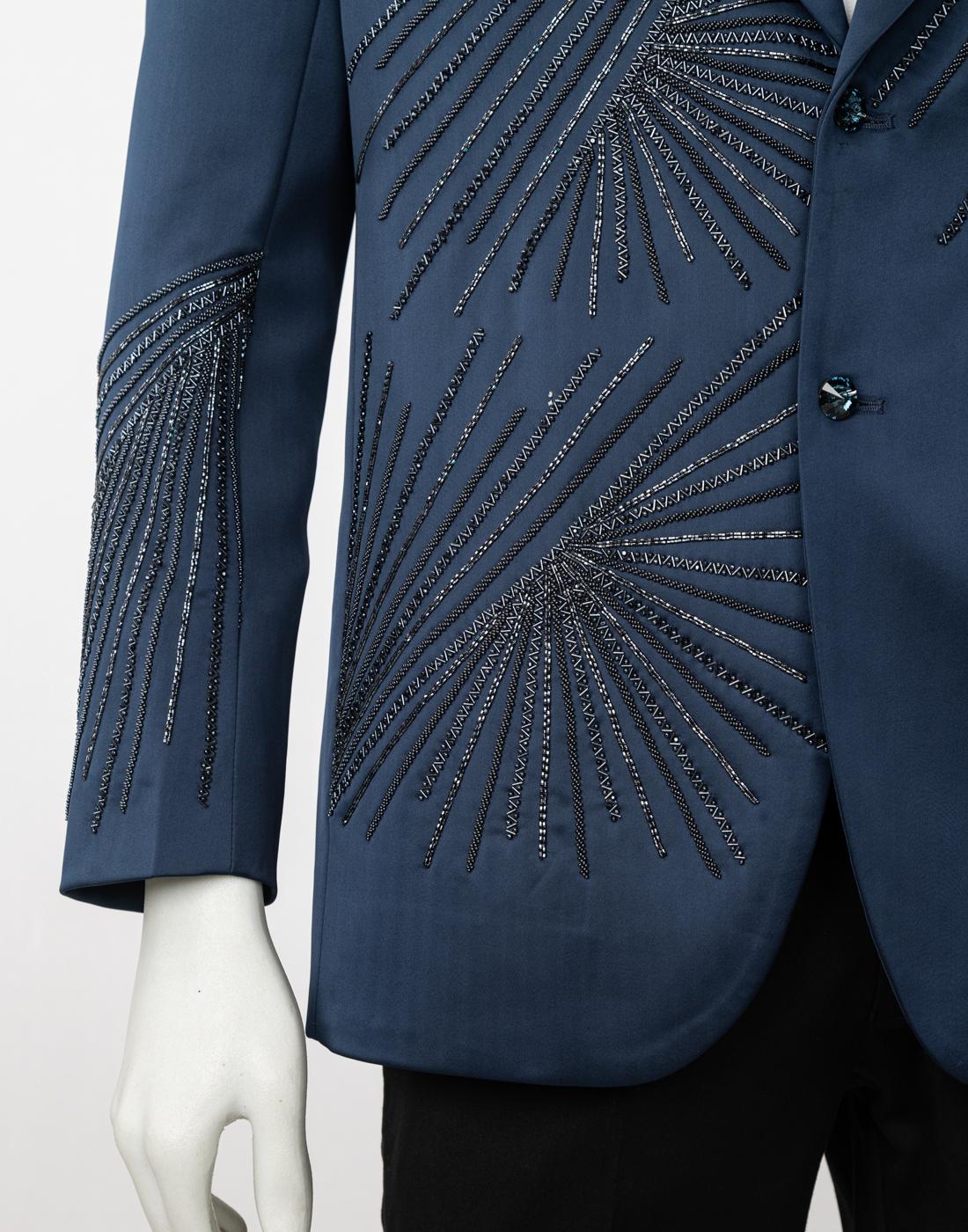 Elegant Blazer by gabbana.in - Classic Indian Party Wear Attire for Men