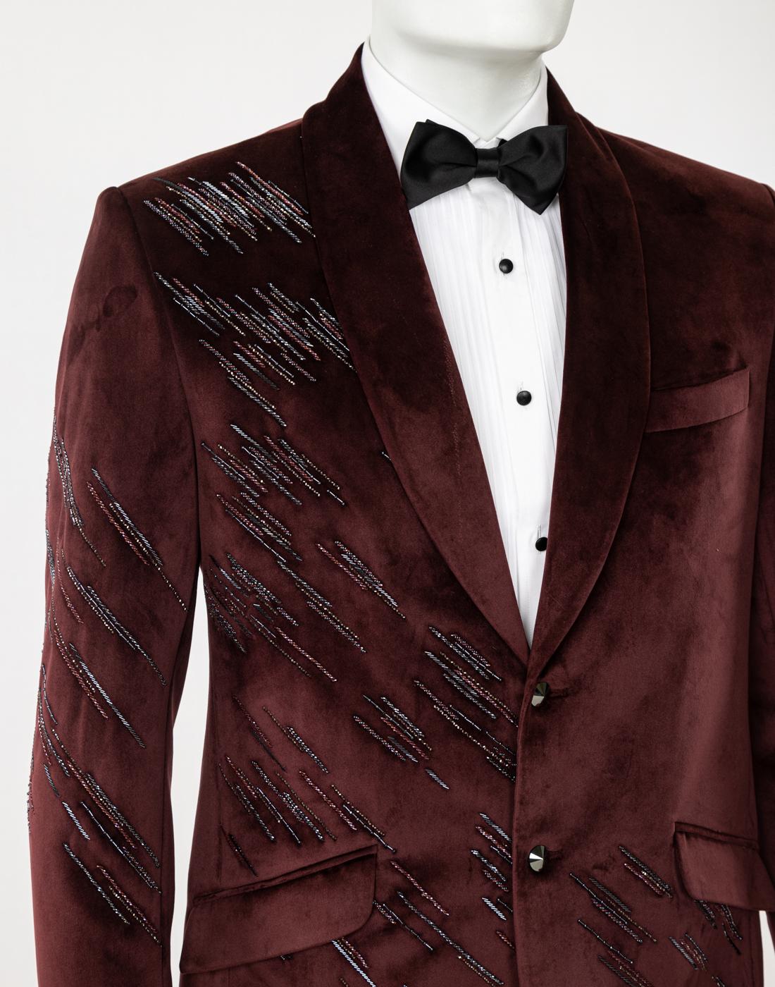 Elegant Blazer by gabbana.in - Classic Indian Party Wear Attire for Men